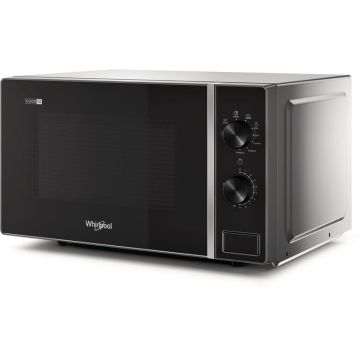 Whirlpool MWP 103 SB Superficie piana Microonde con grill 20 L 700 W Nero, Argento , 139428