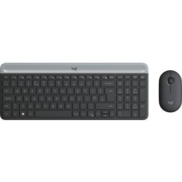 Logitech Slim Wireless Combo MK470 tastiera RF Wireless QWERTY Italiano Grafite , 127084