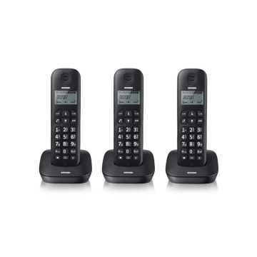 Brondi Gala Trio Telefono DECT Identificatore di chiamata Nero , 126882