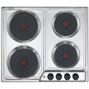 De’Longhi FFI 46 ER piano cottura Acciaio inossidabile Da incasso 60 cm Piastra sigillata 4 Fornello(i) , 126271