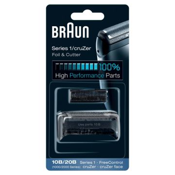 Braun Series 1 Testina di Ricambio per Rasoio Elettrico Uomo 10B. Per Un Rasoio Come Nuovo Ogni Giorno. Nero , 78575