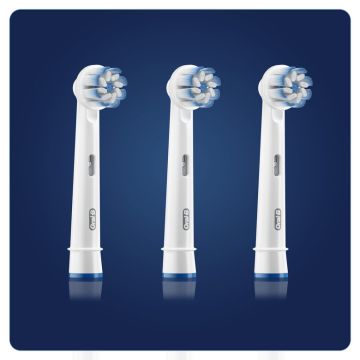 Oral-B Sensitive Clean Testine Di Ricambio, Confezione 3 Pezzi , 112645