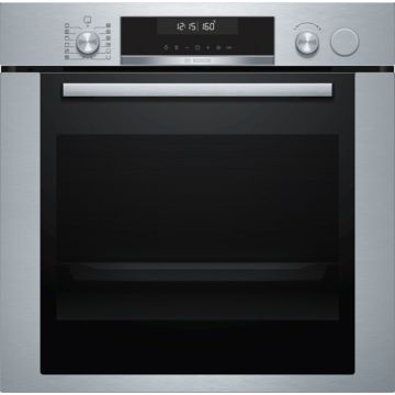 Bosch Serie 6 HRA318BS1 forno a vapore Media Acciaio inossidabile Pulsanti, Manopola , 131138