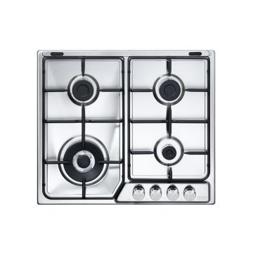 De’Longhi IF 46 ASDV SP N piano cottura Acciaio inossidabile Da incasso 58 cm Gas 4 Fornello(i) , 134355