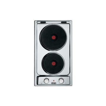 De’Longhi I 23-2 ER piano cottura Acciaio inossidabile Da incasso 30 cm Piastra sigillata 2 Fornello(i) , 99173