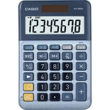 Casio MS-88EM calcolatrice Desktop Calcolatrice con display Blu , 139031