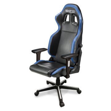 MT Distribution 00998NRAZ sedia per videogioco Sedia da gaming per PC Seduta imbottita Nero, Blu , 135325