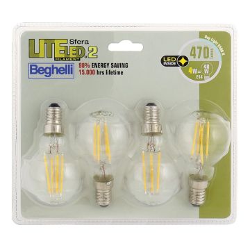 Beghelli Sfera Liteled.2 BLISTER pack 4x , 124533