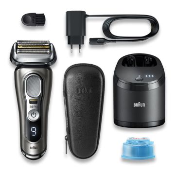 Braun Series 9 Pro 9465CC Rasoio Trimmer Nero, Argento , 138795