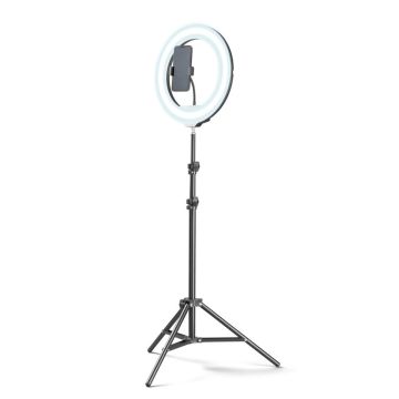 Cellularline Selfie Ring Pro bastone per selfie Smartphone Nero , 136988