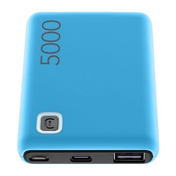Cellularline Power Bank ESSENCE 5000 Caricabatterie portatile da 5000mAh Blu , 140087