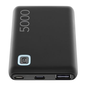 Cellularline Power Bank ESSENCE 5000 Caricabatterie portatile da 5000mAh Nero , 140088